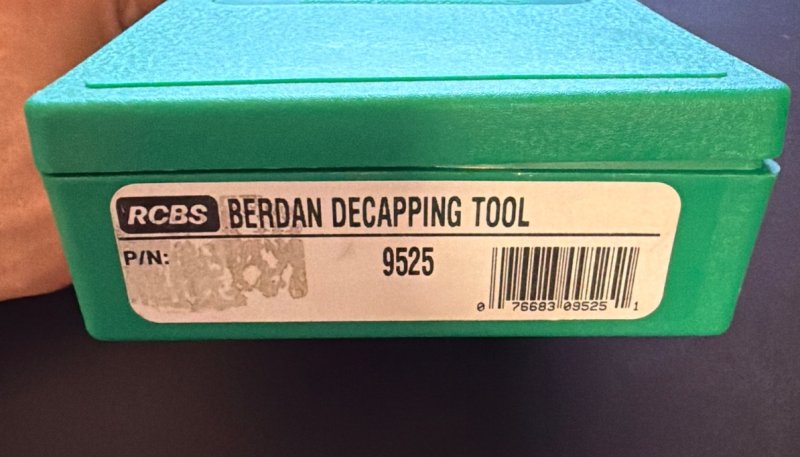 RCBS Berdan Zange 9525 - Berdan Decaping Tool – billede 4