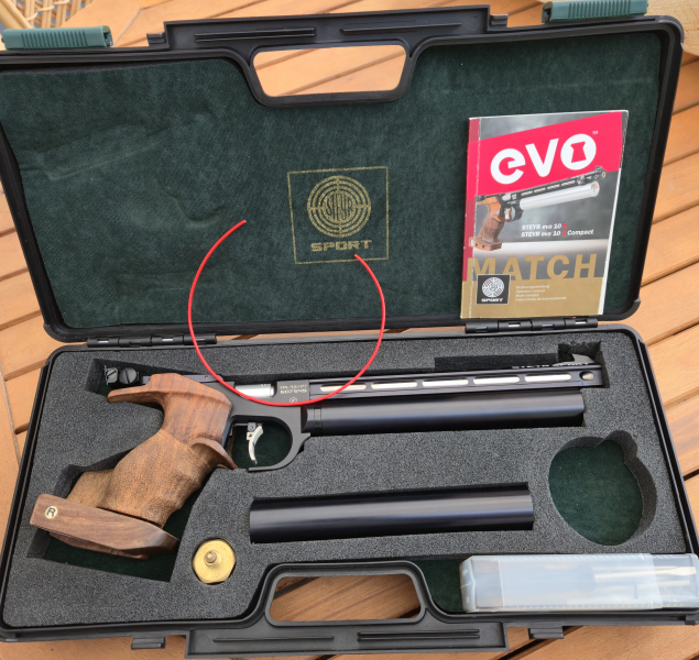 Steyr Evo 10 E Match Luftpistole (neuwertig) – image 1
