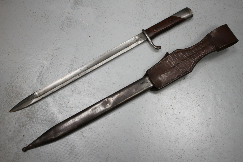Seitengewehr S14 Bajonett S15 "Gotscho" mit Lederfrosch – Bild 4