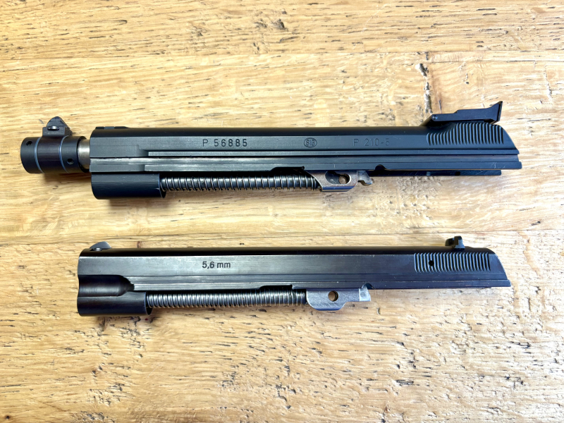 Sportpistole Set SIG - P210 Kal 9mm Luger mit WS 7,65mm Luger & .22 LR – Bild 5