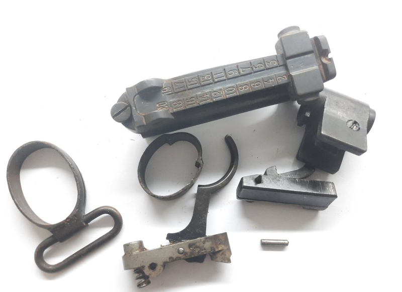 Ersatzteile Kleinteile Visier Abzug Schloßhalter Oberring Unterring für Repetierer Mauser DWM 1904 – Bild 1