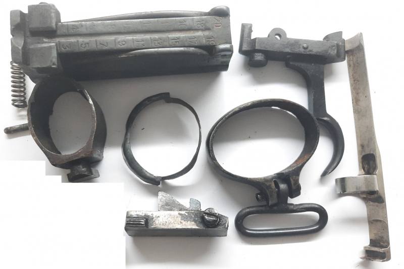 Ersatzteile Kleinteile für Repetierer Carl Gustav Schweden Mauser Mod 96 K98 Kaliber 6,5x55SE, Teile – Bild 1