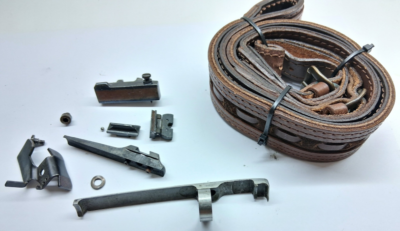 Ersatzteile Kleinteile Auszieher Schloßhalter Visier Tragegurt für Mauser 98 System 7x64 freie Teile – Bild 1
