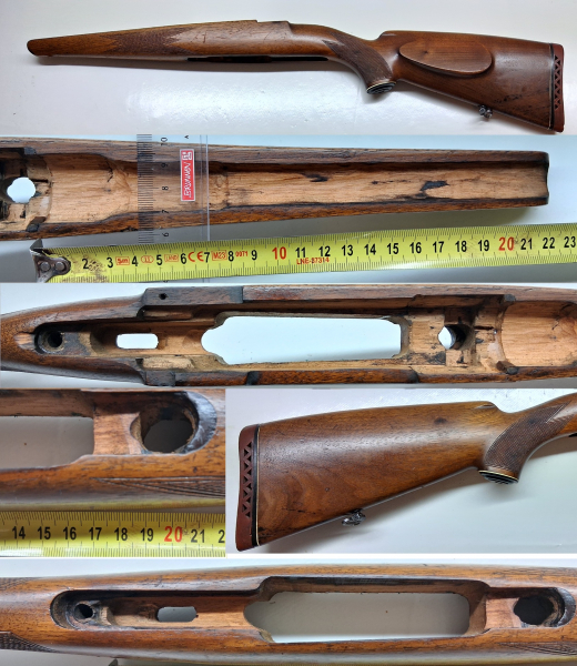 Schaft Holz für Mauser M98 Jagdschaft für 98 er System 8x57JS, Bohrungsabstand, System ca. 193-194 m – Bild 1