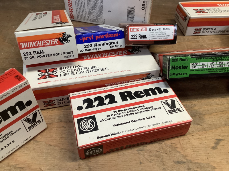 360 Patronen Kal. .222 Remington - Winchester, RWS, Norma, PRVI Partizan – Bild 2
