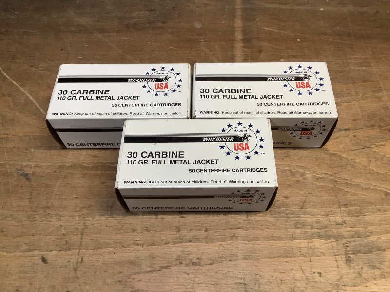 150 Patronen Kaliber .30 Carbine Winchester, für US Carbine M1 – image 1