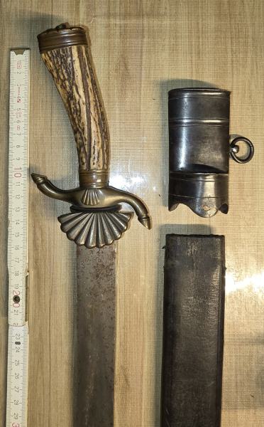 Originaler alter Hirschfänger zur Restaurierung. – image 5