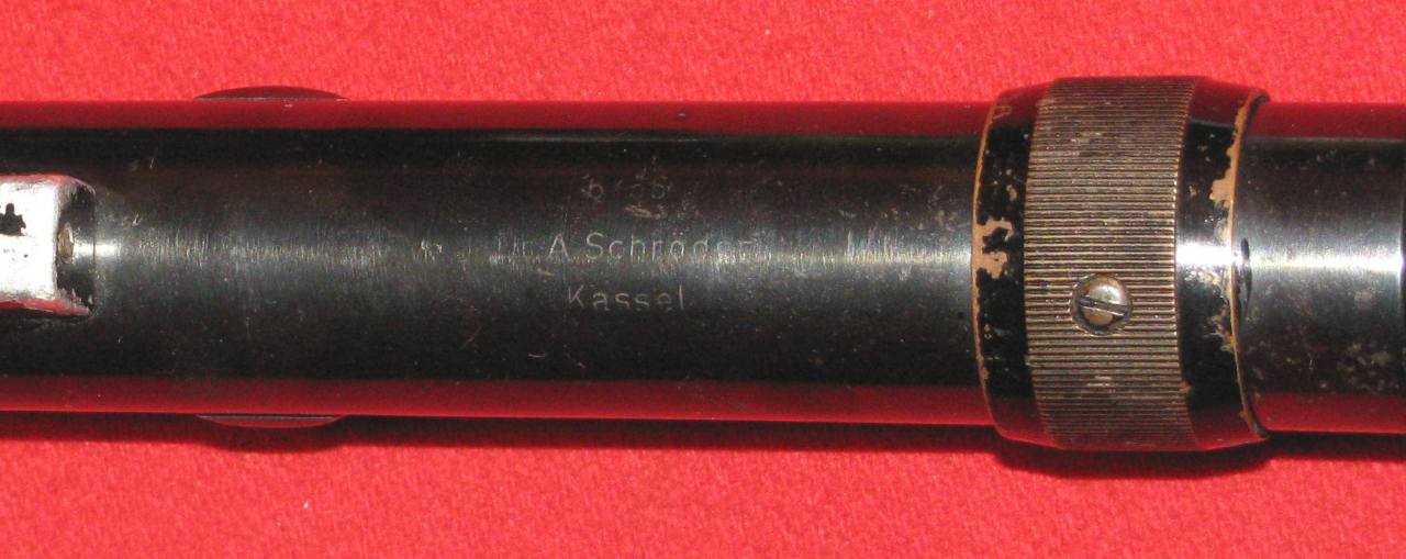 ZF / Zielfernrohr / Stahlglas, ein seltenes B. NICKEL 6x mit dem Absehen 1 – Bild 5