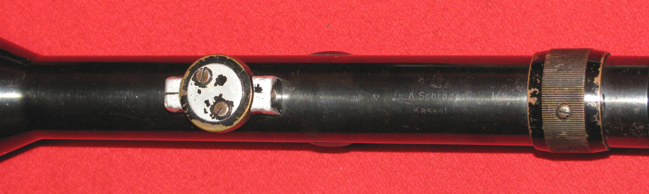 ZF / Zielfernrohr / Stahlglas, ein seltenes B. NICKEL 6x mit dem Absehen 1 – Bild 3