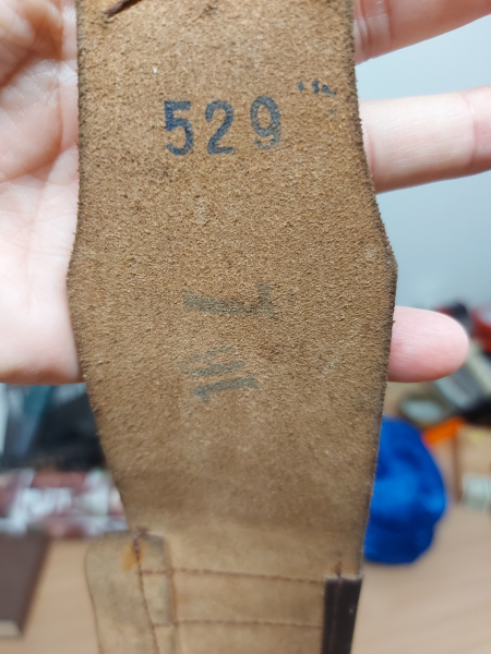Patronengurt, Munitionsgürtel, Leder, Kal. 16 – Bild 3