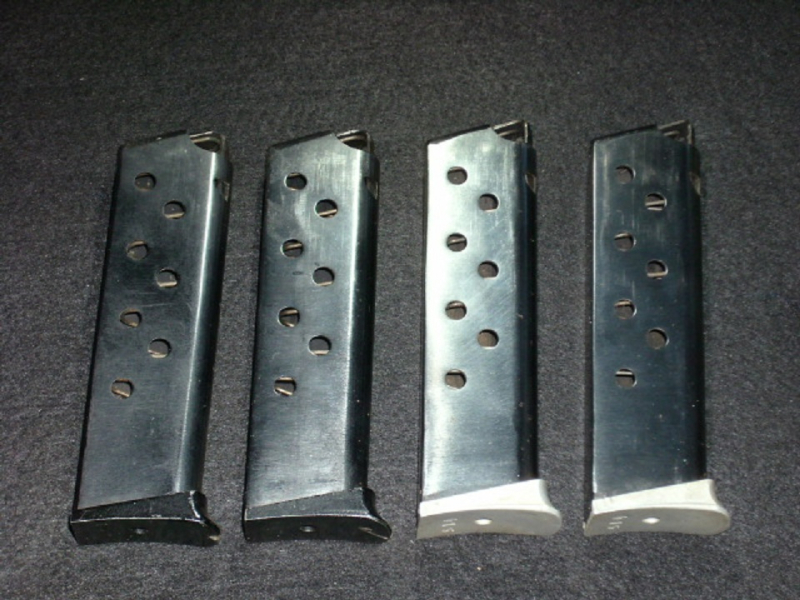 4 Magazine und 3 Griffschalen mit Schrauben für Hege 66 AP - 7,65 – Bild 1
