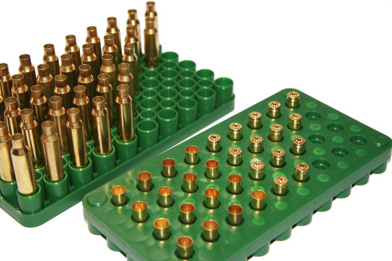 MEGALINE Ladebrett - Reloading Tray - beidseitig verwendbar - für bis zu 86 LW u. KW Patronen – Bild 1