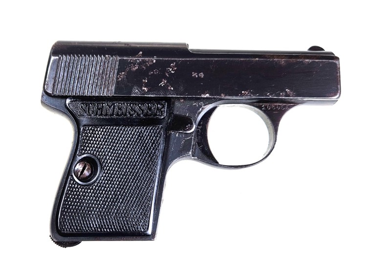 Westentaschenpistole, C.G. Haenel, Schmeisser Modell II, 6,35mm Browning – Bild 1