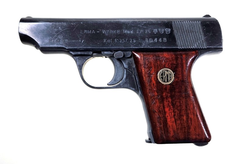 Pistole, ERMA Werke Dachau, EP 25, 6,35mm Browning – Bild 2