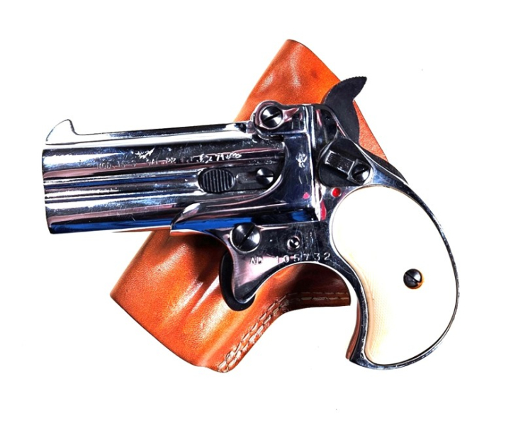 Derringer, Röhm, 15 S, .22lr, mit Holster – kuva 1