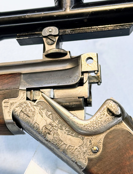 Bockbüchsflinte Gebr. Merkel Suhl Kal. 7x57R / 16/70 mit Zf – Bild 5