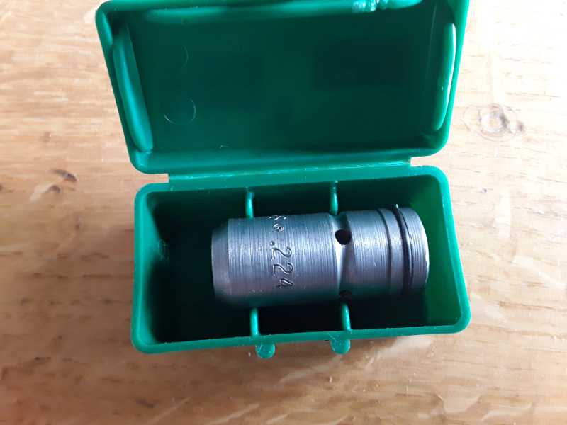 RCBS Bullet Sizer/Einsatz Nr.224 für Kalibrier-u. Fettpresse – Bild 2