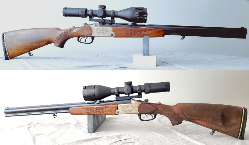 BBF Blaser Mod. ES67 Arabesken 5,6x50R Mag. & 12/70 ZF AKAH 3 - 12x56 Recknagel Rusan – Bild 2