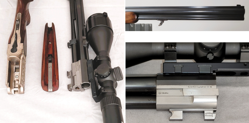 BBF Blaser Mod. ES67 Arabesken 5,6x50R Mag. & 12/70 ZF AKAH 3 - 12x56 Recknagel Rusan – Bild 6