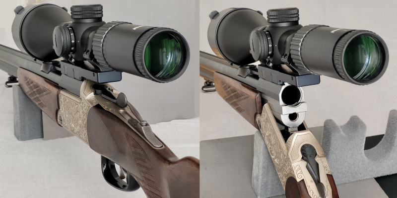 BBF Blaser Mod. ES67 Arabesken 5,6x50R Mag. & 12/70 ZF AKAH 3 - 12x56 Recknagel Rusan – Bild 5