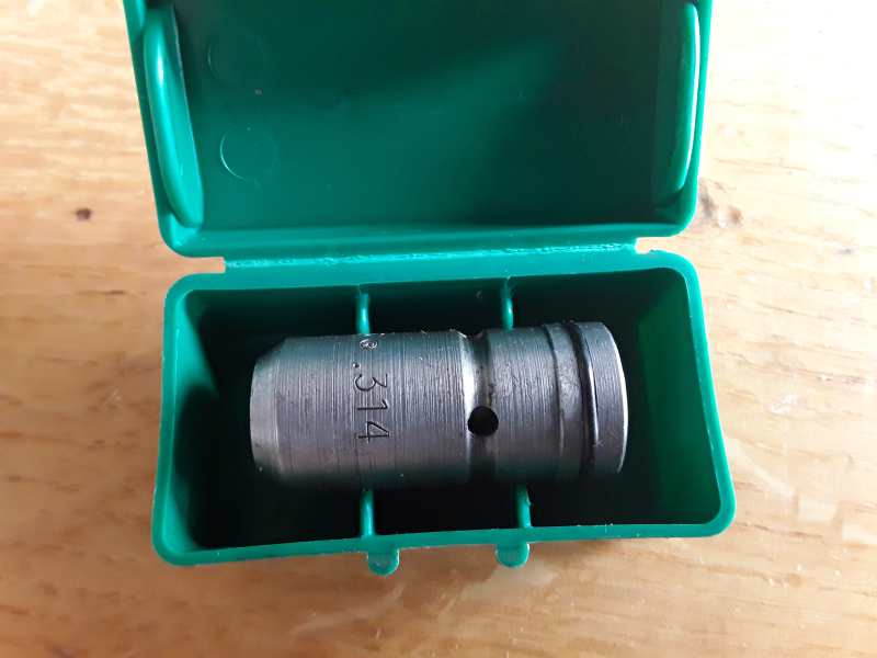 RCBS Bullet Sizer/Einsatz Nr.314 für Kalibrier-u. Fettpresse – Bild 2