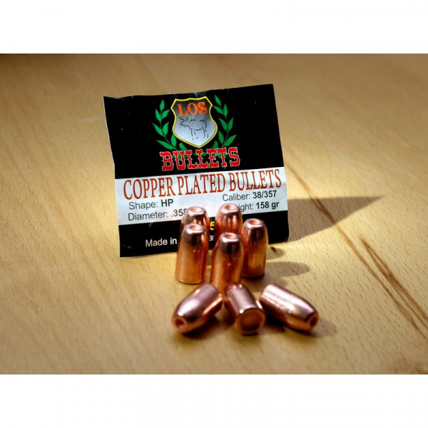 500 LOS Geschosse Bullets .38 / .357 (Dia: .358) 158gr Hohlspitz (500 Stk.) HP – Bild 1