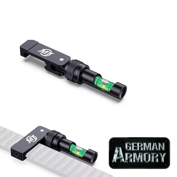 Klappbare Wasserwaage für Picatinny Weaverrail 20-22mm Picatinnyrail Benchrest Sniper Scharfschützen – Bild 1