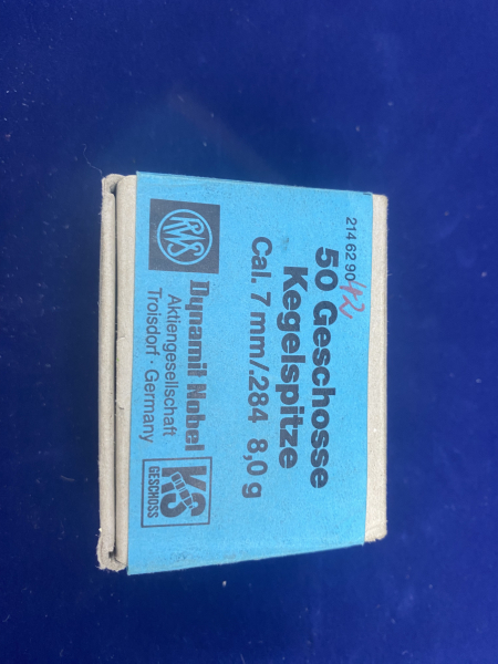 42 Geschosse RWS KS Kegelspitz 7mm/.284 8g – Bild 1