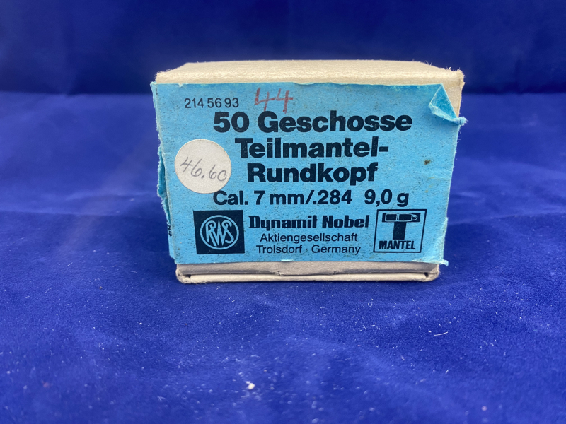 44 Geschosse RWS TM Rundkopf 7mm/.284 9g – Bild 1