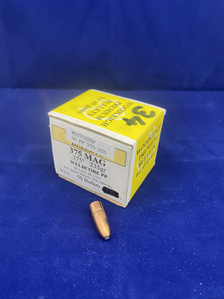 34 Geschosse Woodleigh Weldcore PP .375 253gr – Bild 1