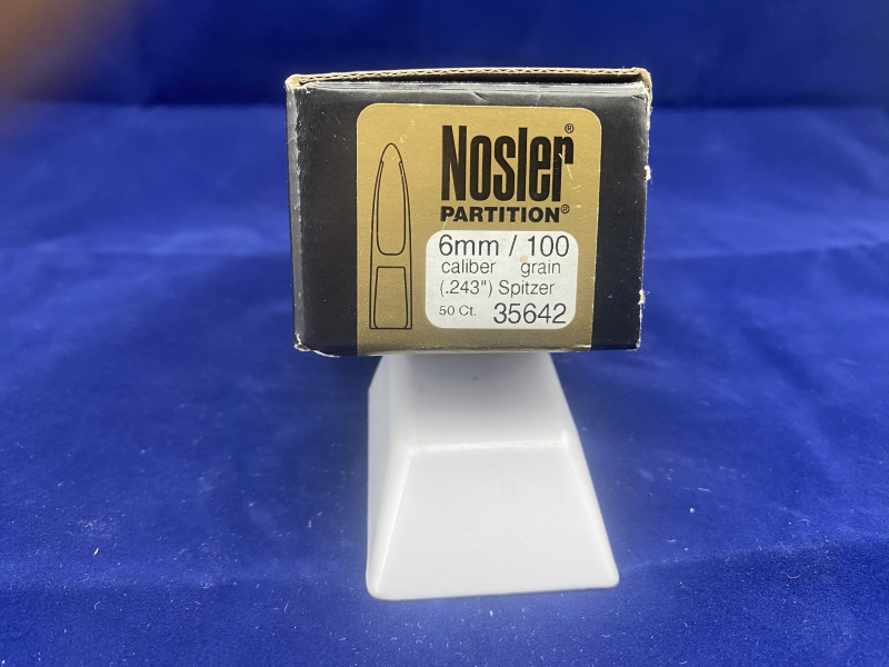 50 Geschosse Nosler Partition 6mm/.243 100 gr – Bild 1