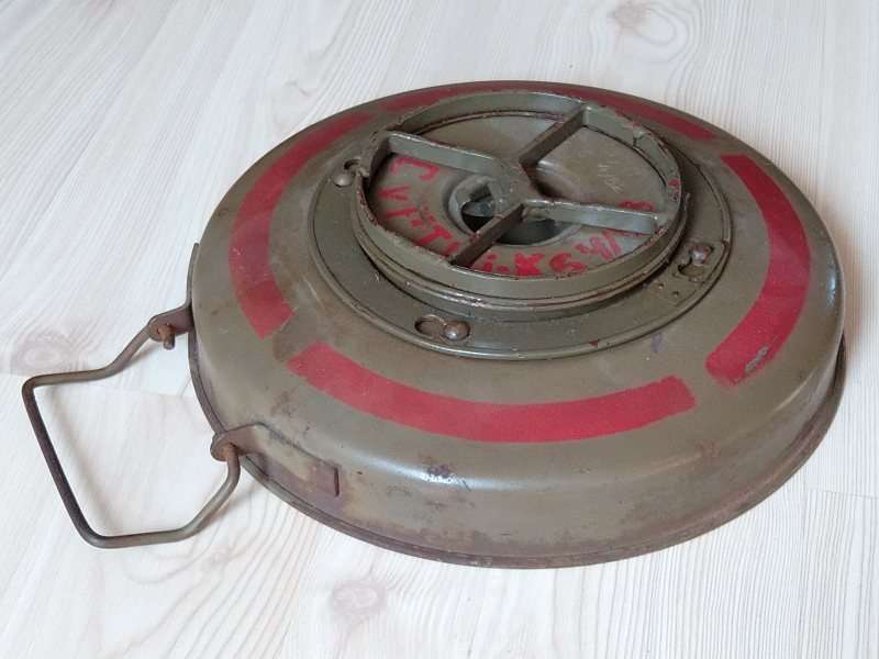 Panzerabwehrmine PT Mi-K, CSSR, Tellermine, Mine, Panzermine, Tschechoslowakei – Bild 1