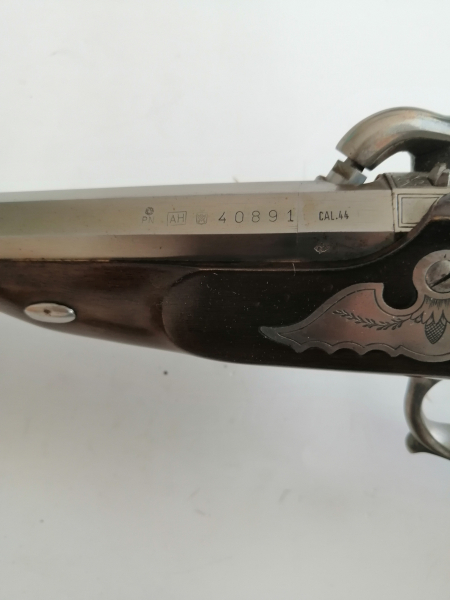 Vorderlader Pistole im Stainless Steel im Kal. 44 ! – Bild 4