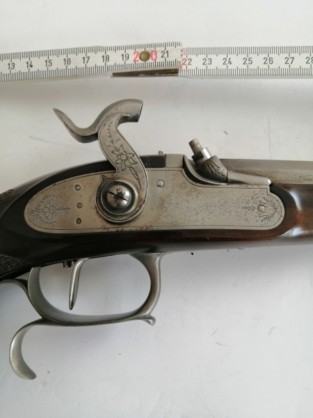 Vorderlader Pistole im Stainless Steel im Kal. 44 ! – Bild 2