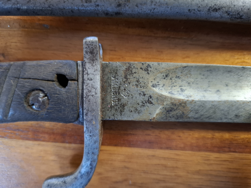 Seitengewehr S 98/05 a.A. – Seltene Amberg-Fertigung (Herder) 1915 – Dachbodenfund! – Bild 2