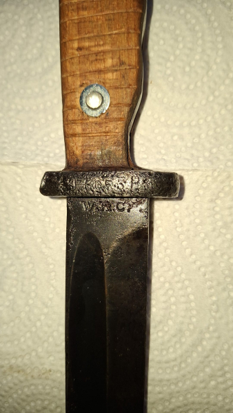 SG 84/98 WH, Stempelung Marine/Ostsee, zum Arbeitsmesser umgebaut – Bild 3
