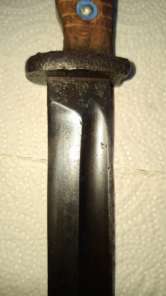 SG 84/98 WH, Stempelung Marine/Ostsee, zum Arbeitsmesser umgebaut – Bild 4