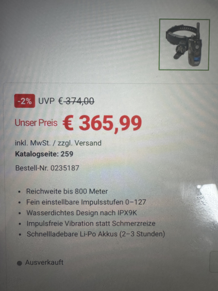 DOGTRA ARC 800 neuwertig i.OVP – Bild 4