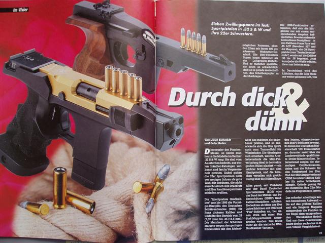 Visier - Heft : ** Großer Vergleichstest -- 7 Sportpistolen im Doppelpack .22/.32 ** ** – Bild 1