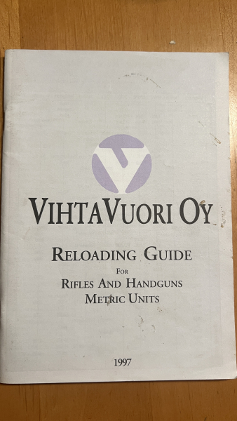 Vihtavuori Reloading Guide 1997 – Metrische Einheiten – Bild 1