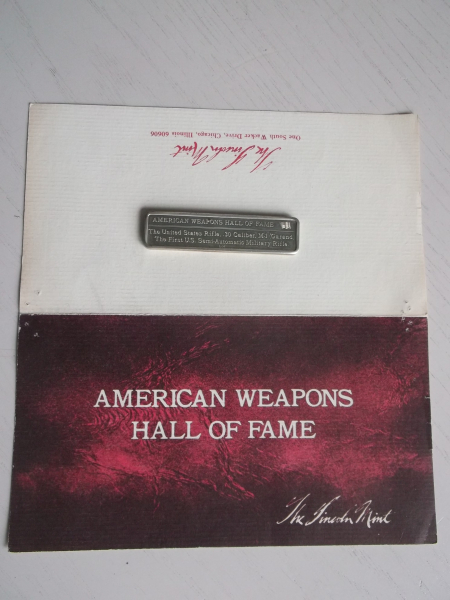 *** US-Garand 30M1- 1936 - Hall of Fame - American Weapons - The Lincoln Mint mit Metallplakette *** – Bild 1
