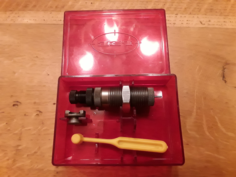 Lee Hartmetal Kalibriermatritze + Hülsenhalter 9mm Para – Bild 1