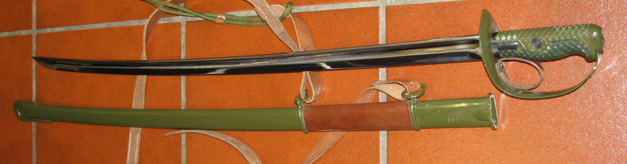 Samurei - Schwert mit Metall - Scheide und Leder - Gehänge – Bild 3