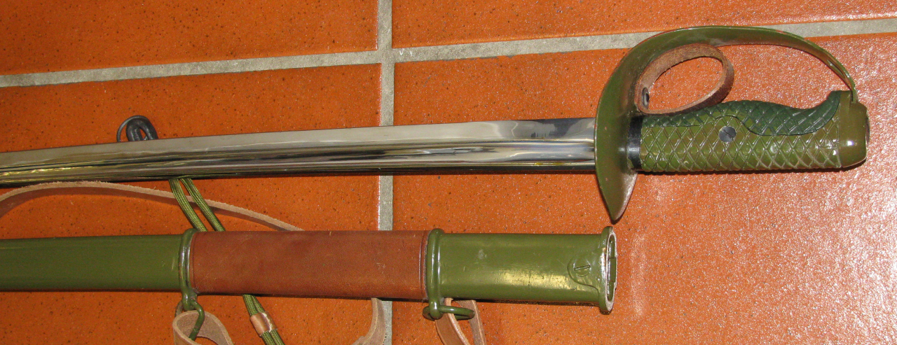 Samurei - Schwert mit Metall - Scheide und Leder - Gehänge – Bild 6