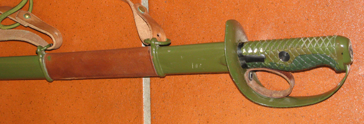 Samurei - Schwert mit Metall - Scheide und Leder - Gehänge – Bild 2