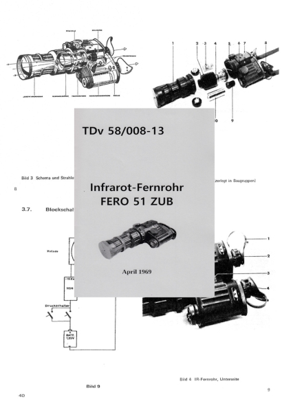 Nachdruck TDv Infrarot-Fernrohr FERO 51 Bundeswehr – Bild 1