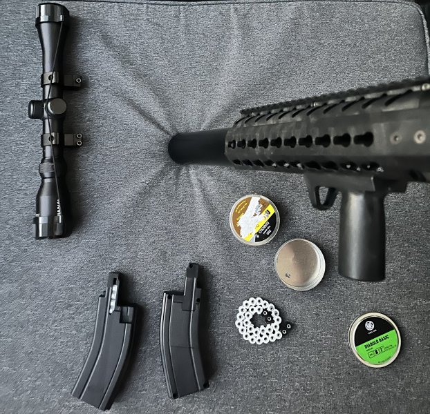 SIG Sauer MCX CO2 4,5 mm F – Zielfernrohr + 7 CO2-Kartuschen + Diabolos – Bild 2