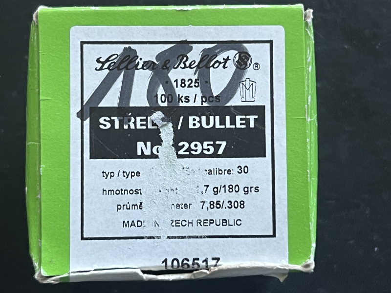 .308 Geschosse S&B 180 gn 59 Stk. – Bild 1