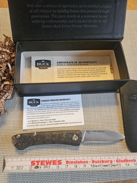 Buck 250 Saunter Limited Legacy Edition 2022 – S35VN / Carbon Fiber – Bild 3