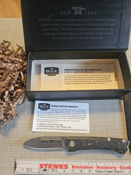 Buck 250 Saunter Limited Legacy Edition 2022 – S35VN / Carbon Fiber – Bild 2